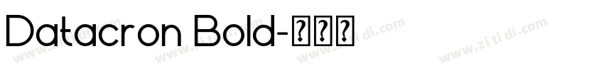 Datacron Bold字体转换